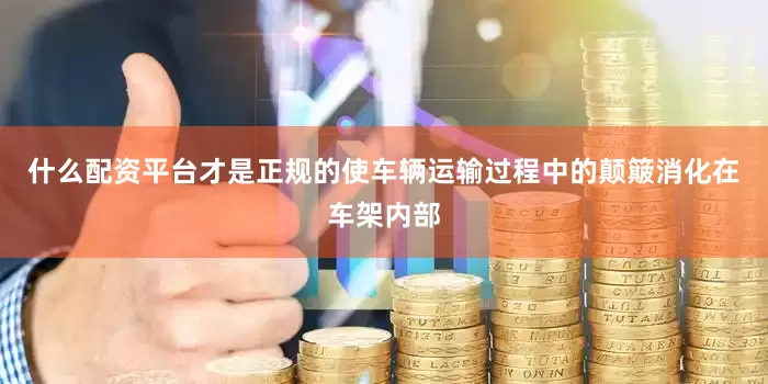 什么配资平台才是正规的使车辆运输过程中的颠簸消化在车架内部